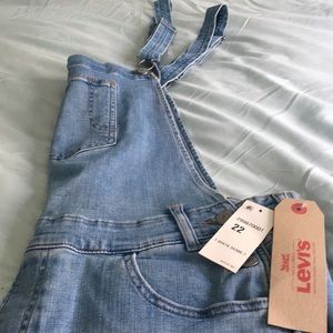 A pair of Levi’s Plus Size overalls. Size 22 for woman.